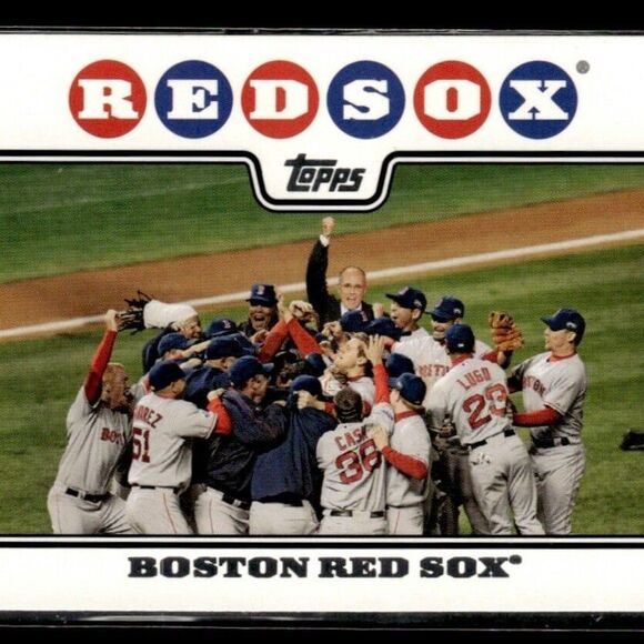 2008 Topps Boston Red Sox celebrate World Series Win w/RUDY Guliani #234 - Picture 1 of 2